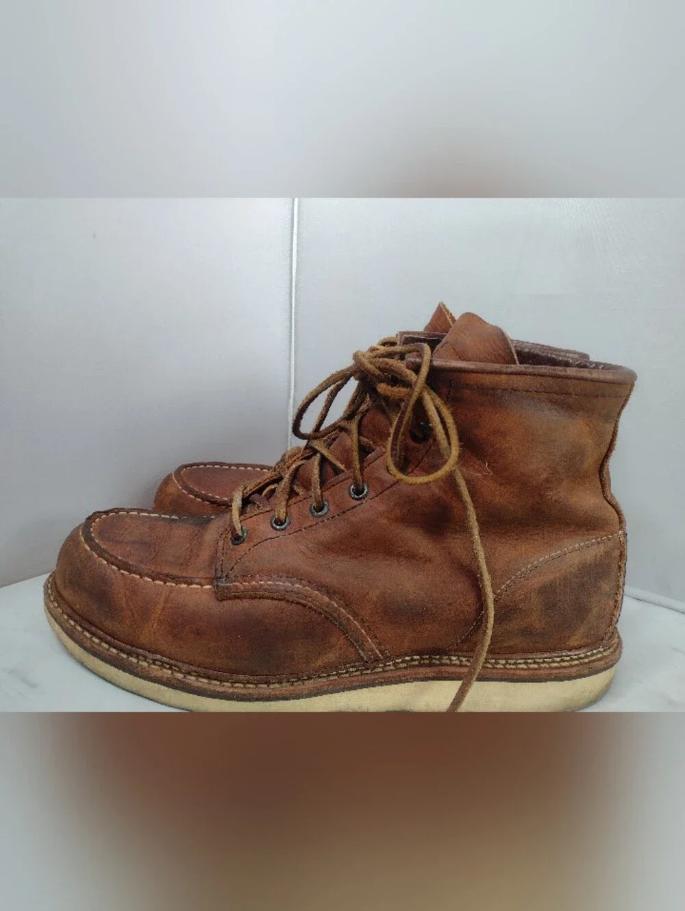 Red Wing 1907 6-in Moc-Toe  US Men's 10.5 Brown Leather Work Boots